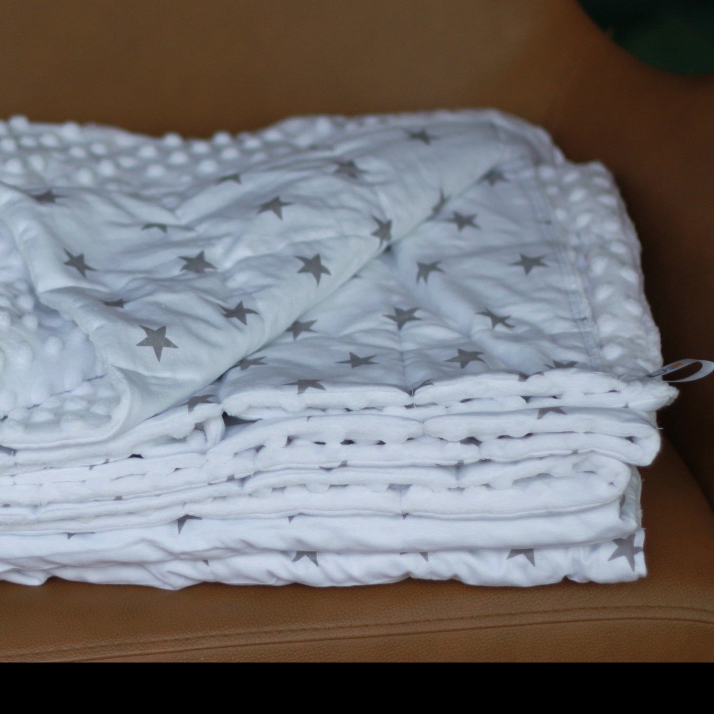 GREY STARS MINKY WEIGHTED BLANKET | SENSORY BLANKET