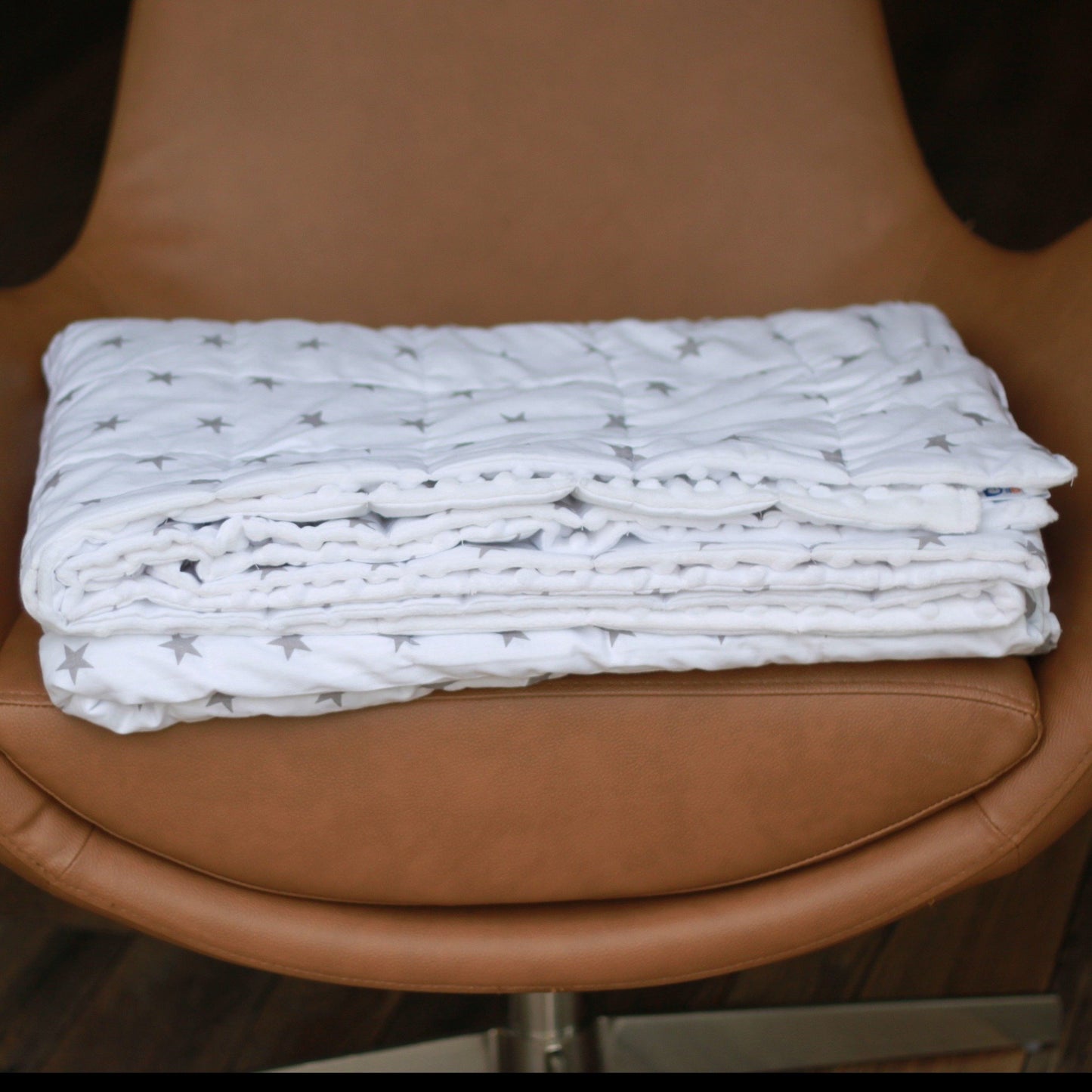 GREY STARS MINKY WEIGHTED BLANKET | SENSORY BLANKET