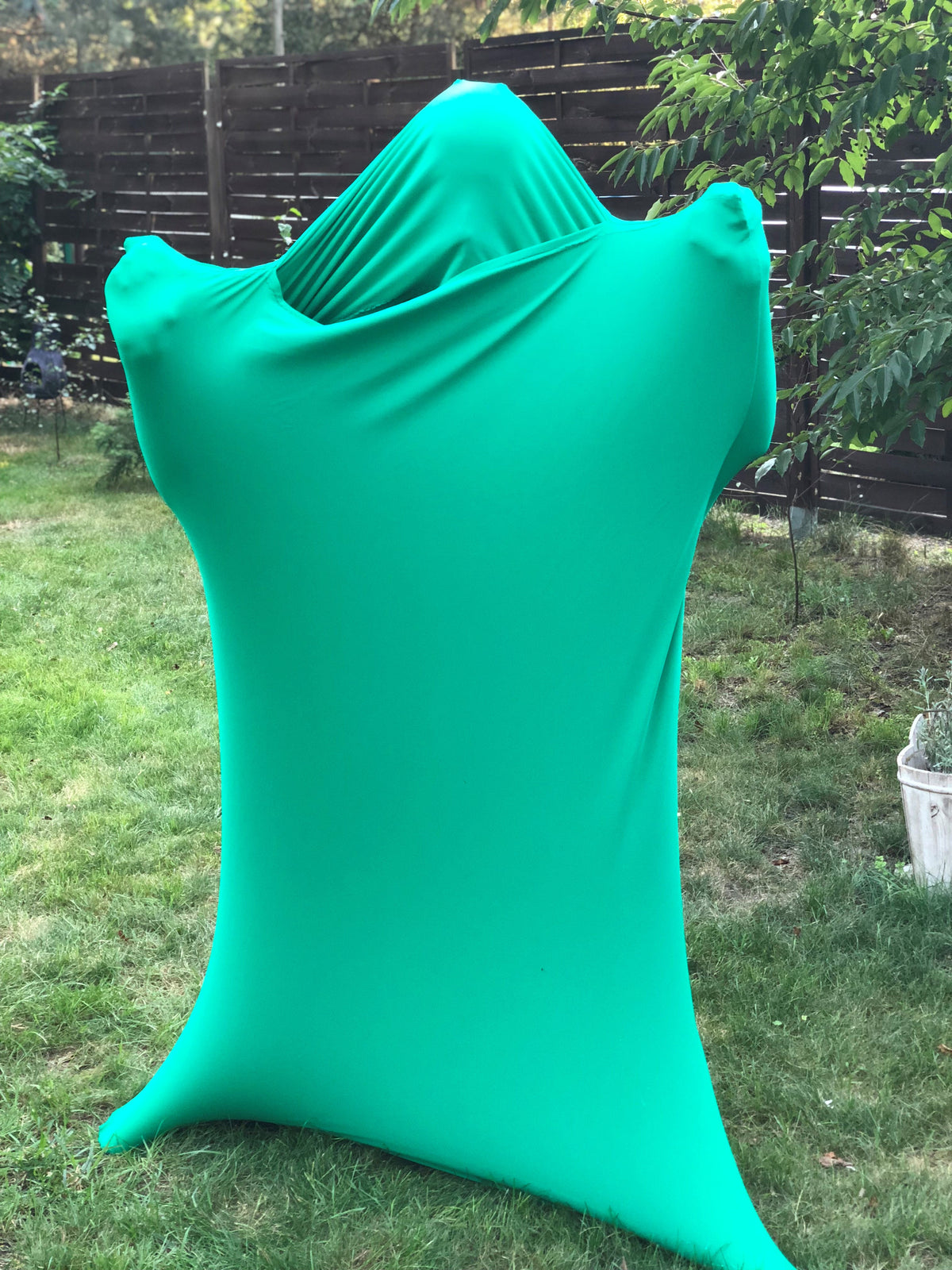 designed as a therapy tool- tight enough to promote the need for continuous stretching and improving gross motor skills (balance, bending, stretching, pulling and twisting)