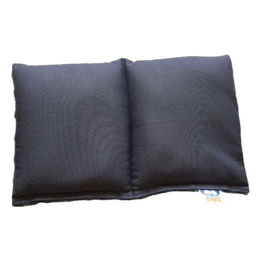 Dark Grey Cotton & Dark Grey Plush Weighted Lap Pillow, 5kg