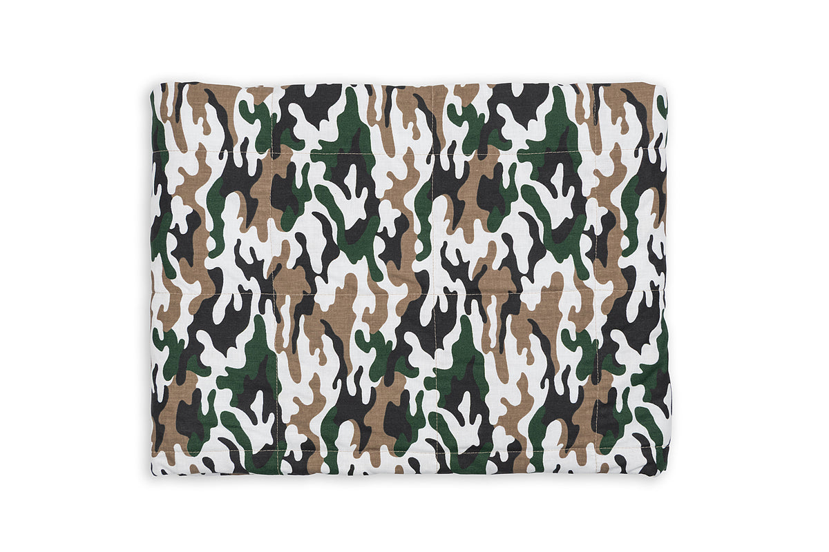 CAMO PATTERN WEIGHTED BLANKET front pattern