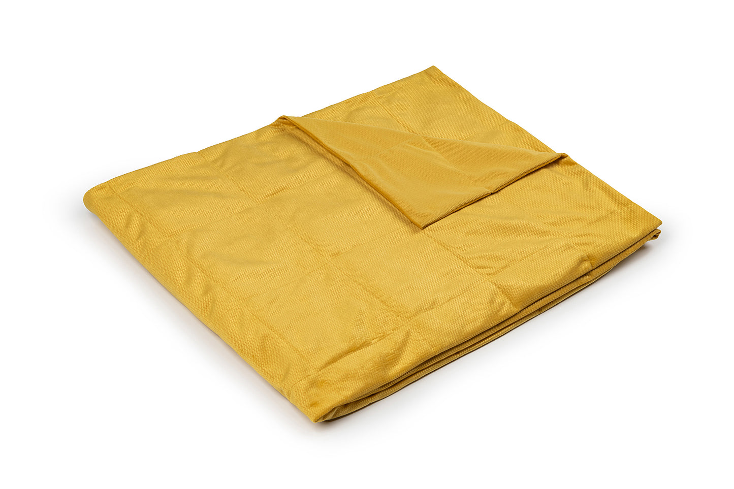 VELVET TOP WEIGHTED BLANKET IN MUSTARD