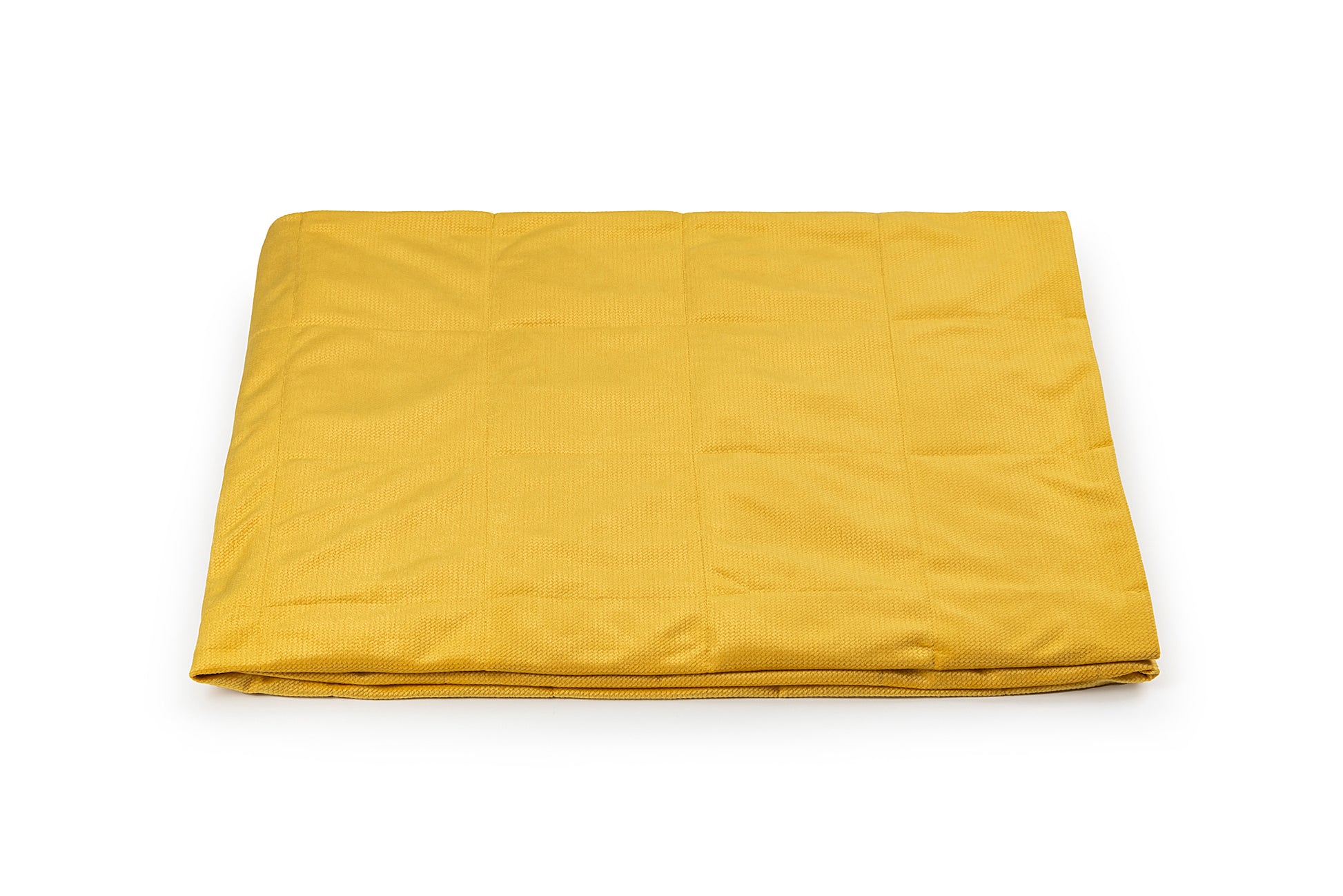 VELVET TOP WEIGHTED BLANKET IN MUSTARD