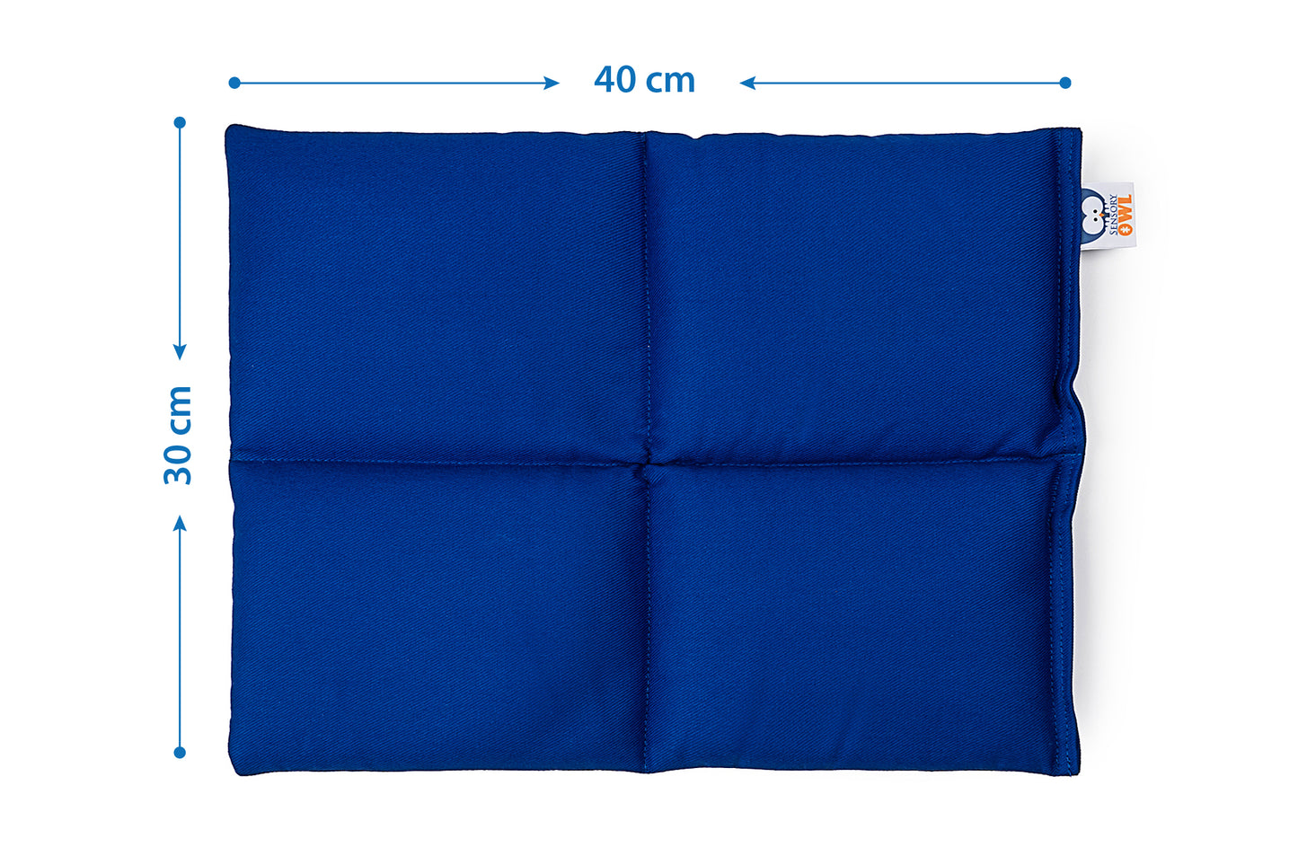 blue Cotton Weighted Lap Pillow