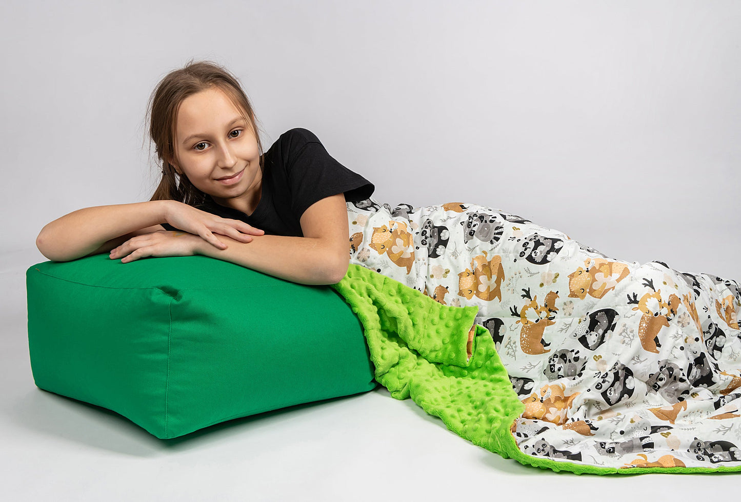 FOREST FAMILY MINKY WEIGHTED BLANKET | SENSORY OWL