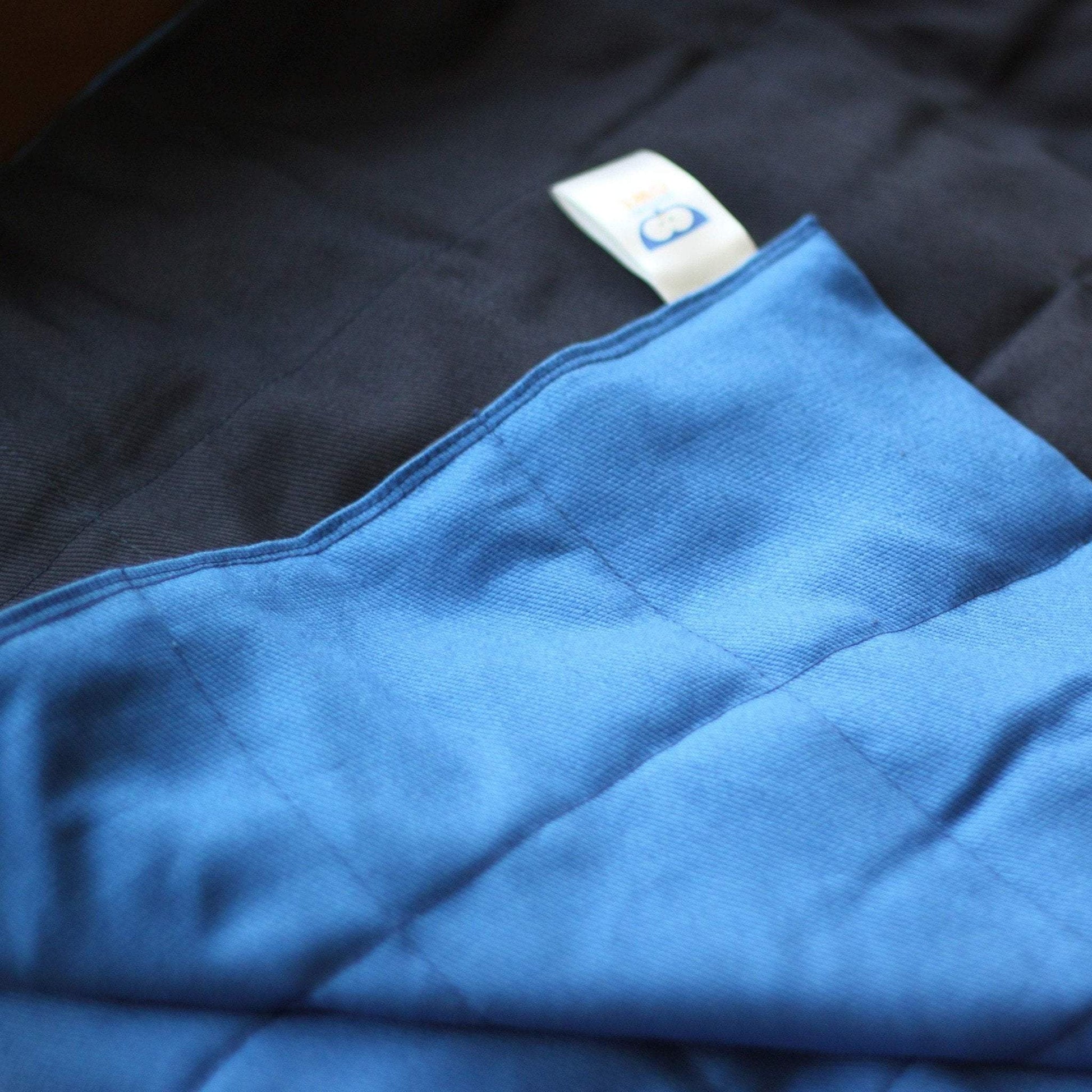 BLUE COTTON WEIGHTED BLANKET | SENSORY OWL