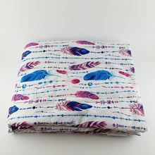 Load image into Gallery viewer, FEATHERS MINKY WEIGHTED BLANKET