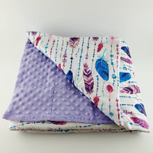 Load image into Gallery viewer, FEATHERS MINKY WEIGHTED BLANKET | SENSORY BLANKET