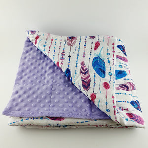 FEATHERS MINKY WEIGHTED BLANKET | SENSORY BLANKET