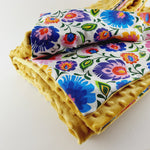FOLK MINKY WEIGHTED BLANKET