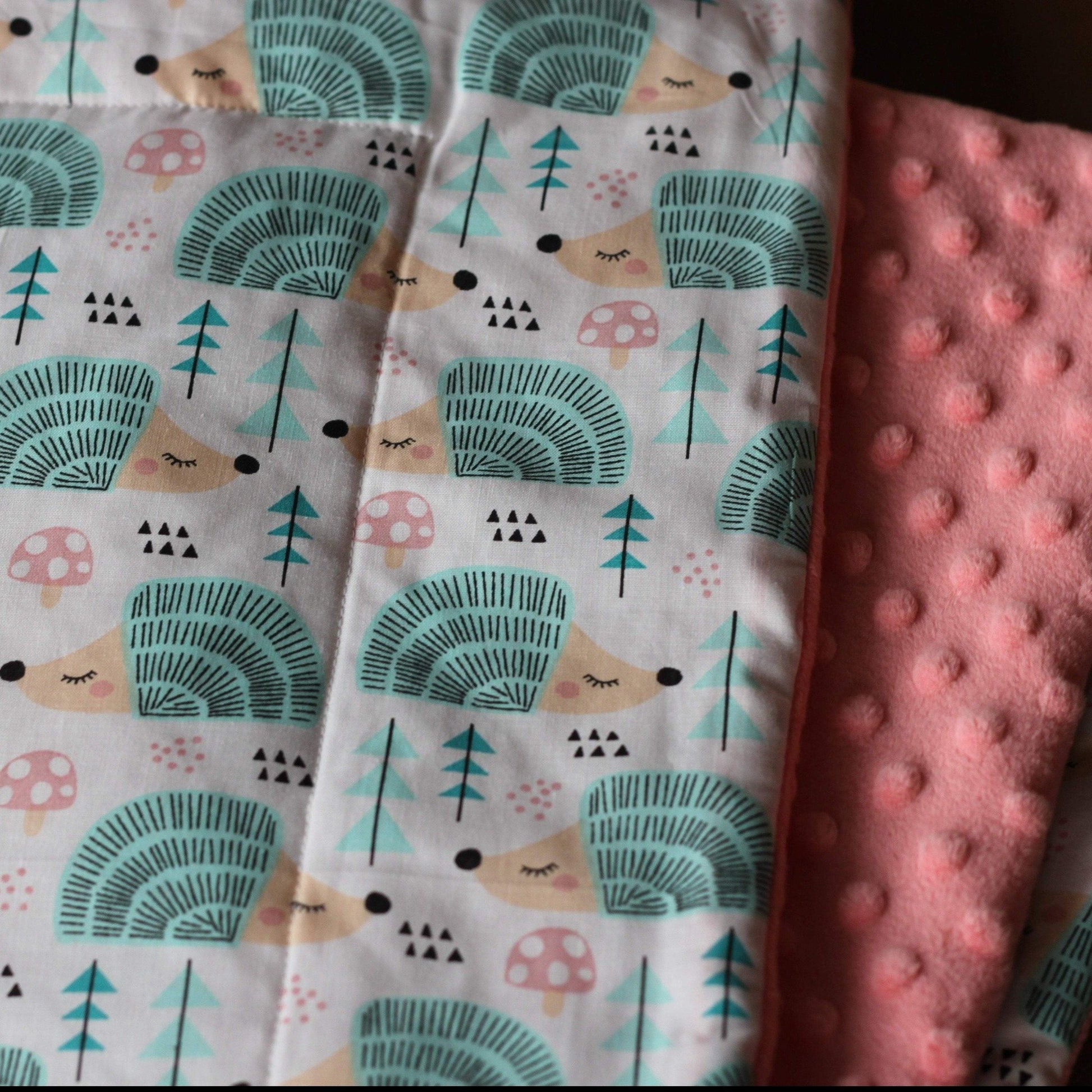 HEDGEHOGS MINKY WEIGHTED BLANKET | SENSORY BLANKET