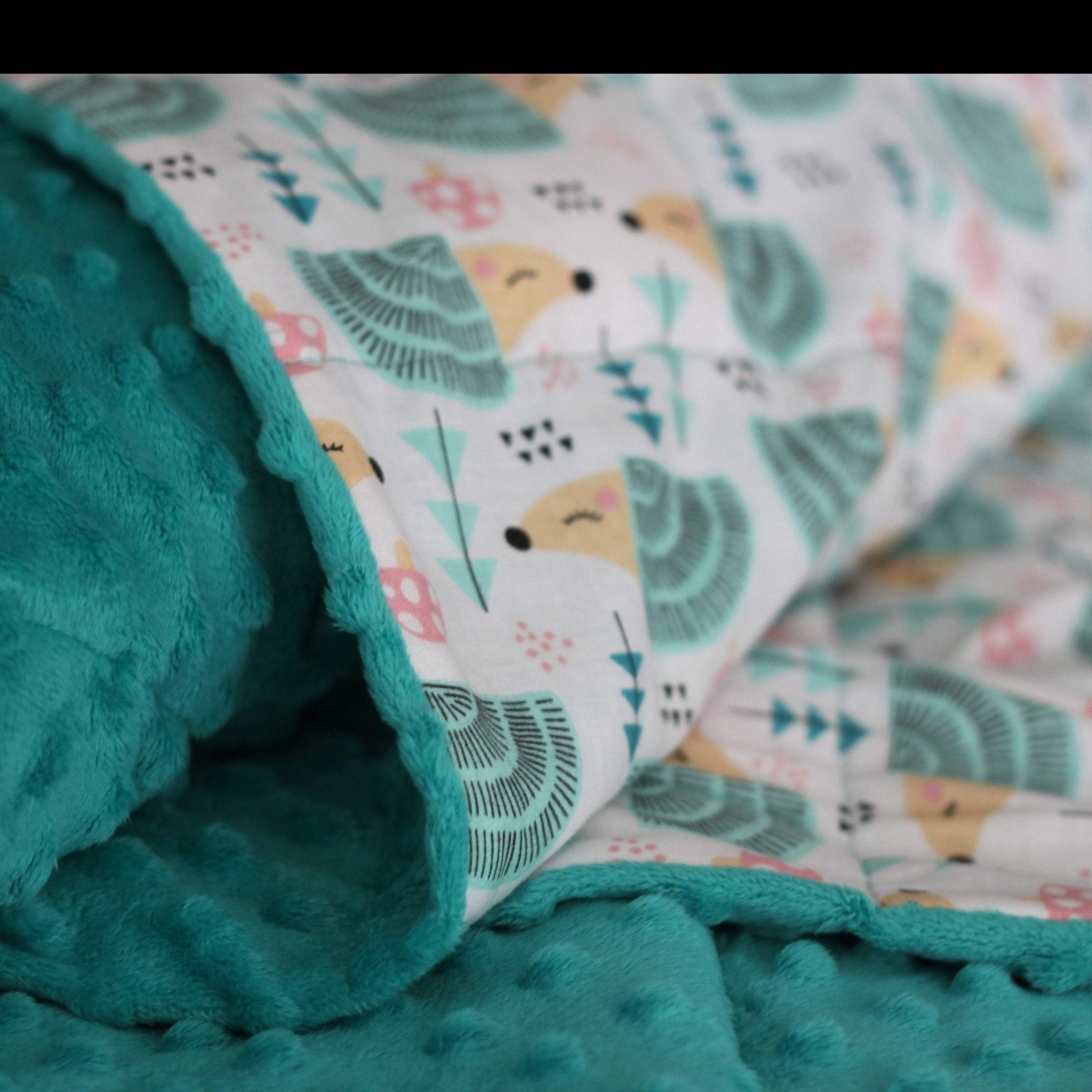 HEDGEHOGS MINKY WEIGHTED BLANKET | SENSORY BLANKET