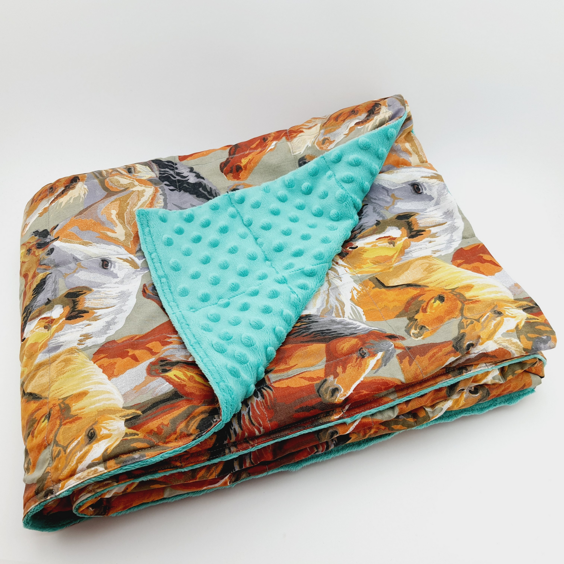 horses minky wieghted blanket | sensory owl