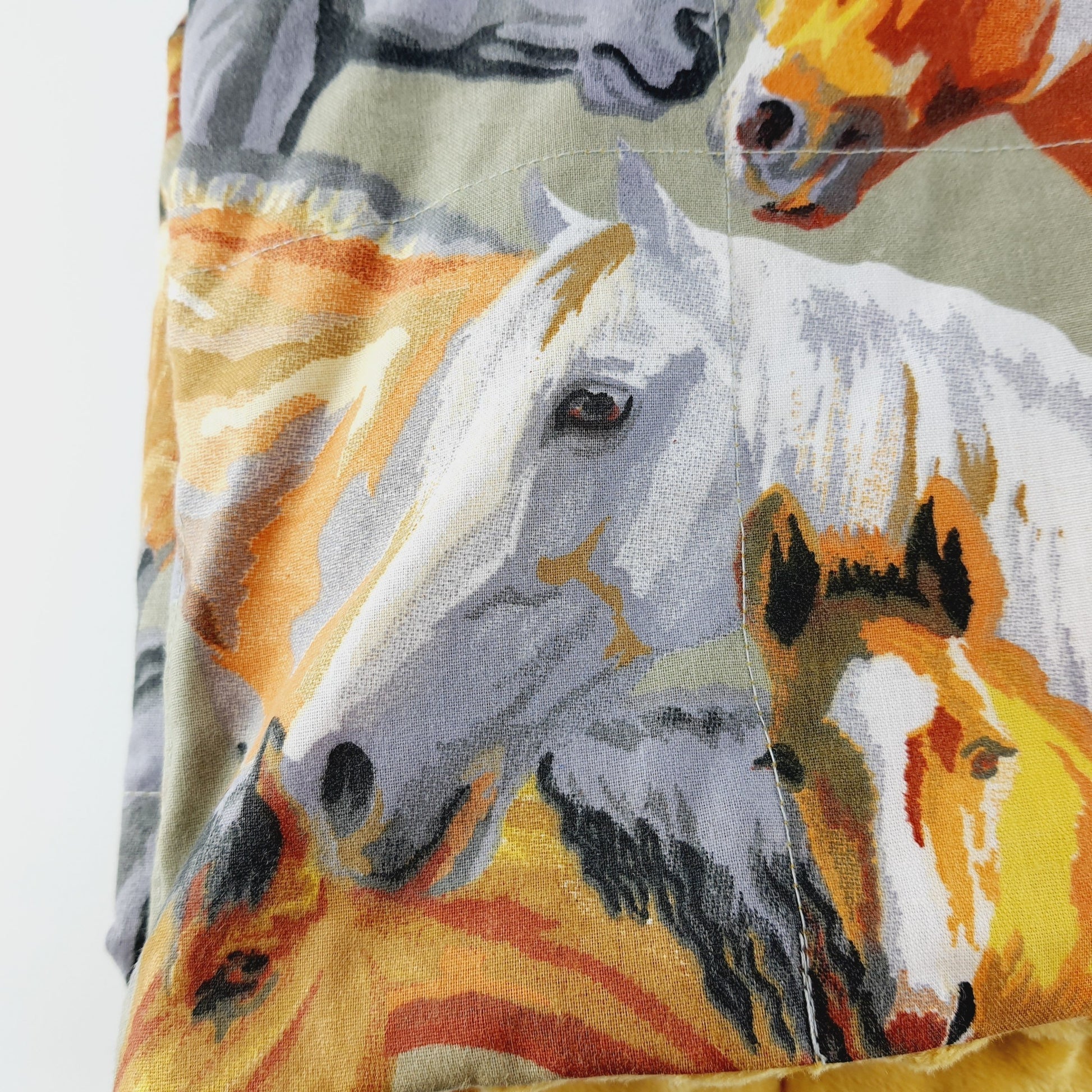 horses minky wieghted blanket | sensory owl