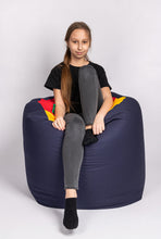 Load image into Gallery viewer, Large Sensory Bean Bag Tunnel Pouf - Removable cover | Sensory Owl