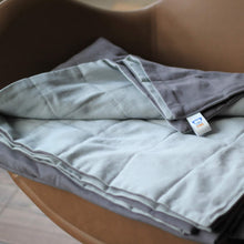 Load image into Gallery viewer, LIGHT GREY COTTON WEIGHTED BLANKET | SENSORY OWL