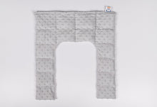 Load image into Gallery viewer, long minky weighted collar  in light grey shade made by sensory owl 