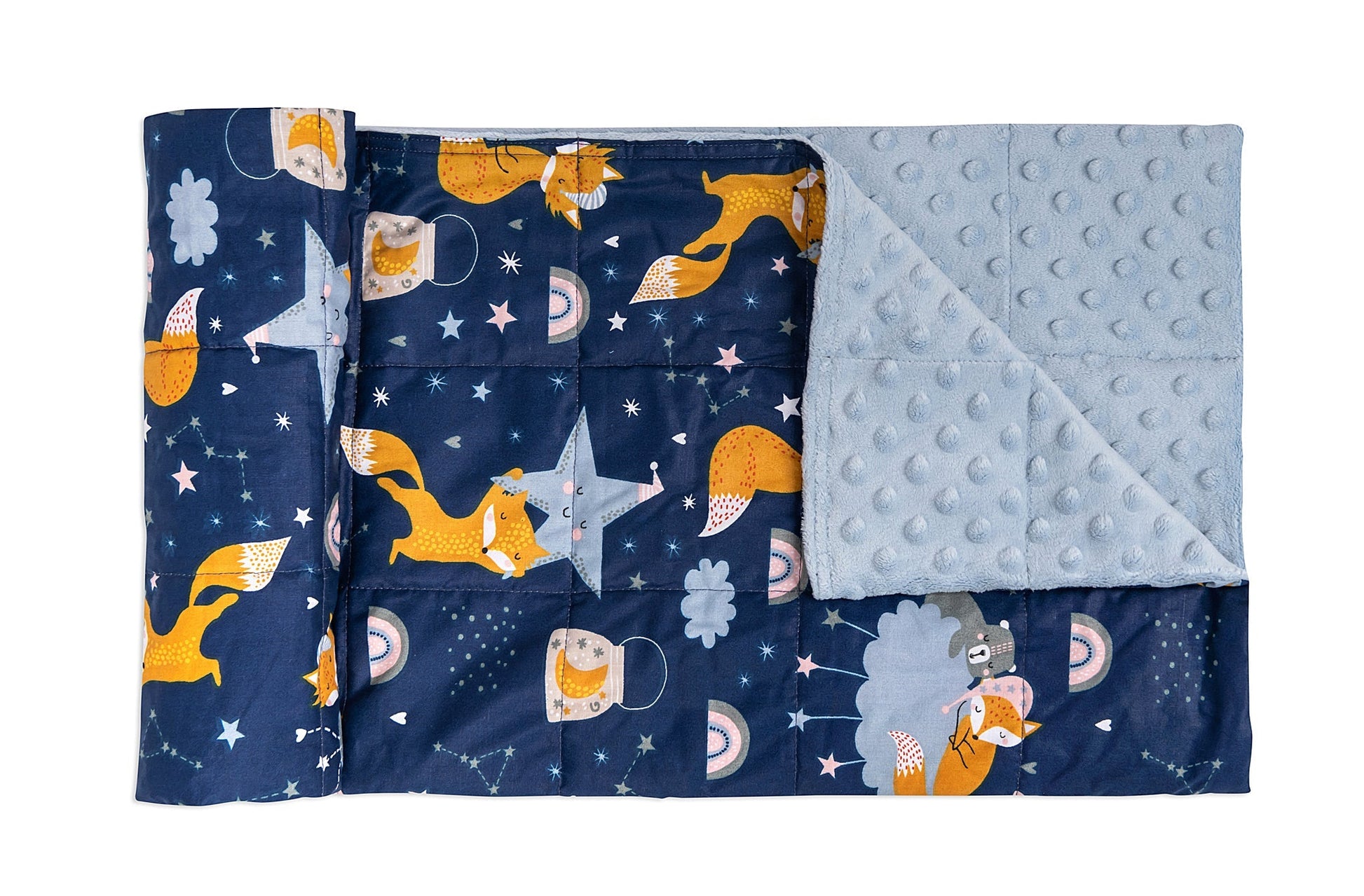 SLEEPING FOXES COTTON WEIGHTED BLANKET | Sensory Owl 