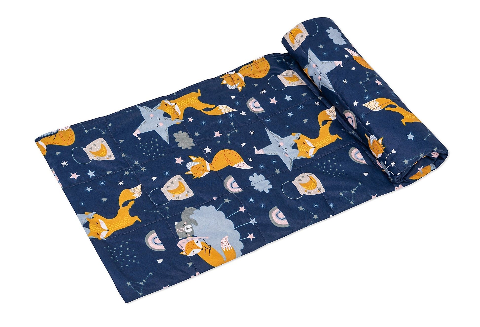 SLEEPING FOXES COTTON WEIGHTED BLANKET | Sensory Owl 